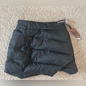 NWT Indygena quilted down puffer mini skirt Size XS